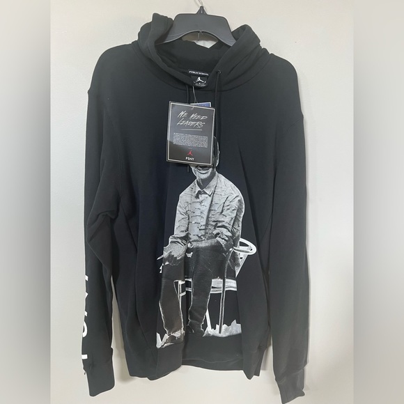 Nike Jordan PSNY WE NEED LEADERS HOODIE 942136-010 Black Mens Size
